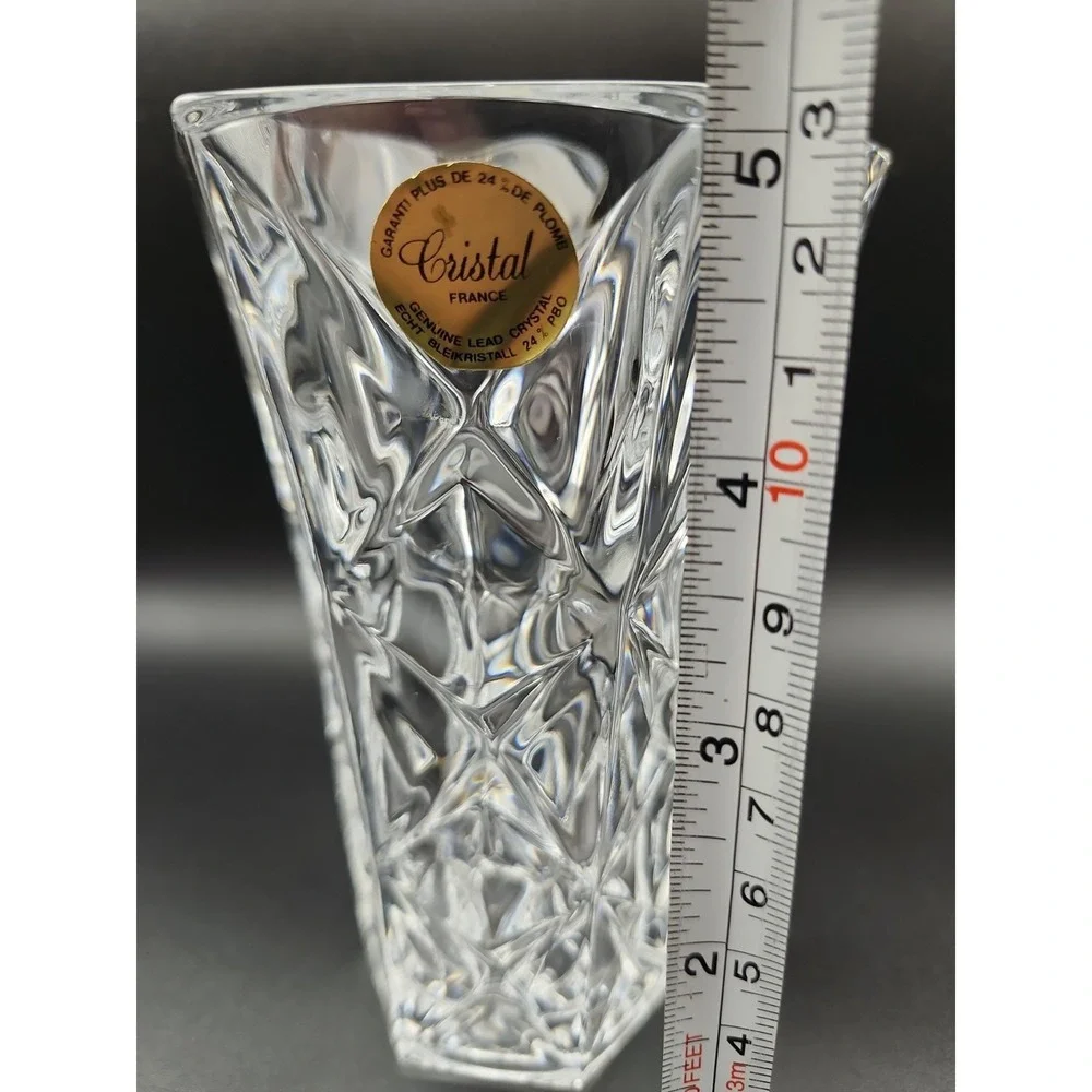 Vintage Cristal d'Arques-Durand Sully vase made in France 5